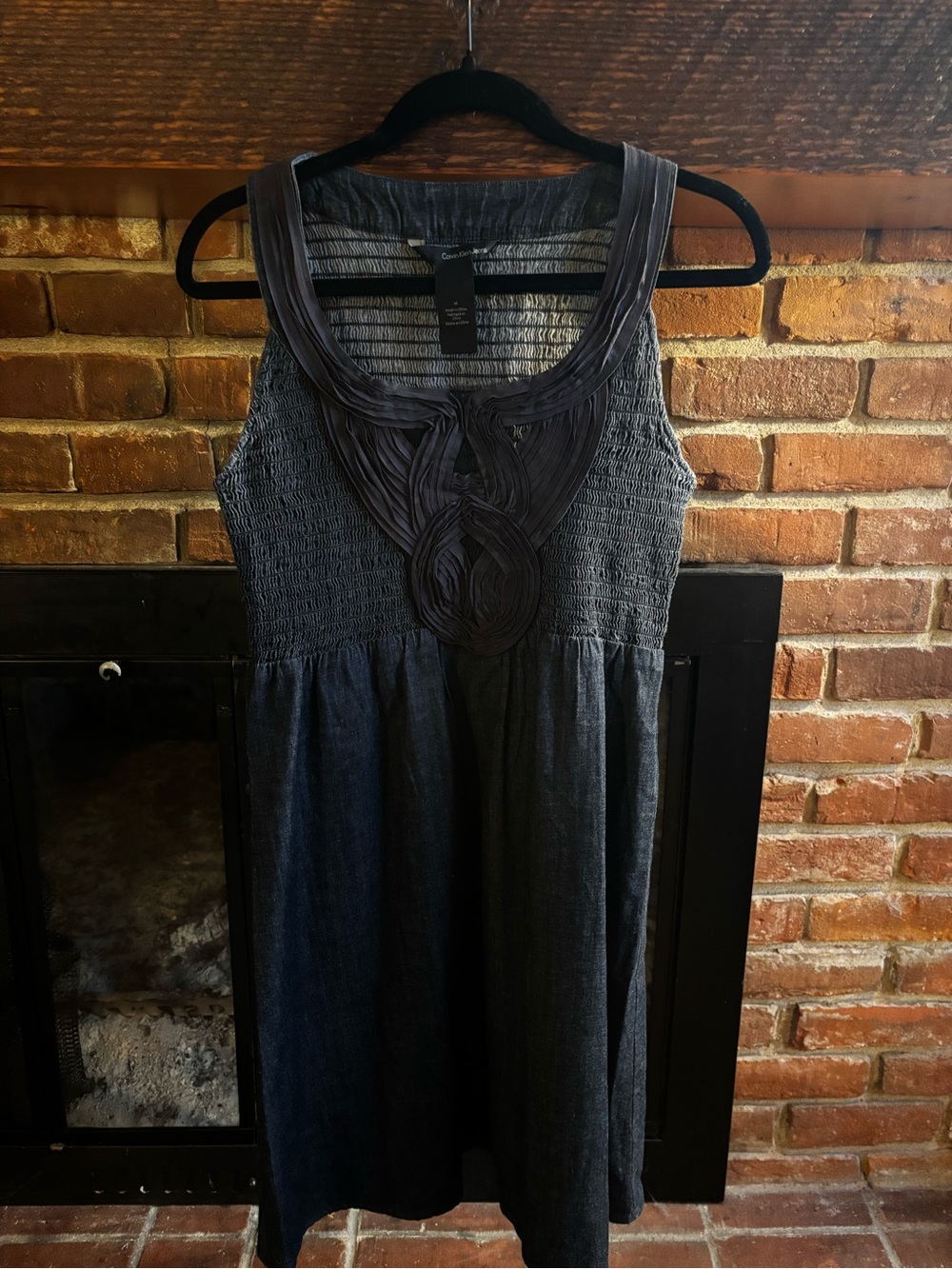 Calvin Klein Jeans Dark Wash Denim  Dress Size M